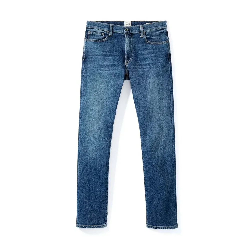 Flint and Tinder HB Slim Fit Stretch Jeans 36x32 Atlantic Wash Huckberry $158